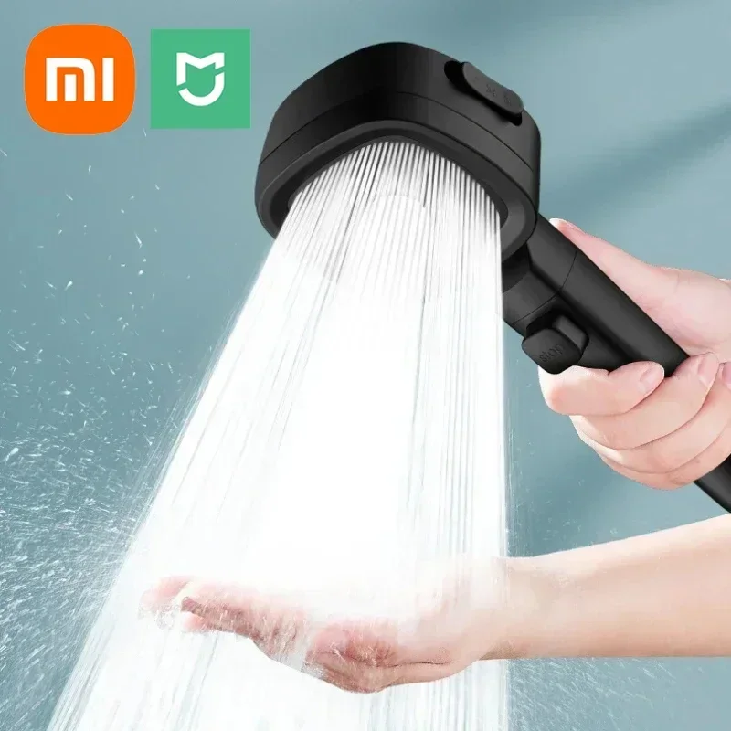 Насадка для душа высокого давления Xiaomi, 3 режима, регулируемый фильтр, набор насадок для душа, умные предметы для ванной комнаты, аксессуары для насадки для душа, распылитель