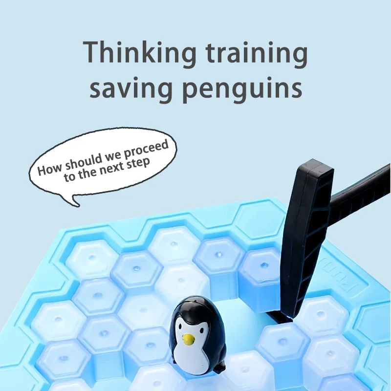 Knocking Ice to Save Penguin Icebreaker Toy Boys and Girls Children's Puzzle Thinking Training Focus Board Game