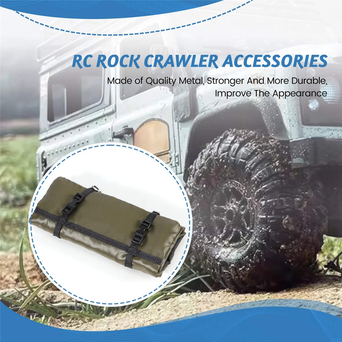 RC Auto Simulation Schlafsack Dekoration für 1/10 RC Crawler Auto Axial SCX10 90046 TRX4 D90 YK4102 YK4103,2