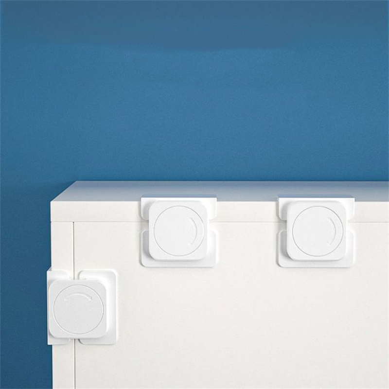 เด็กล็อคความปลอดภัยประตูตู้เย็นล็อค Multi-Function Baby Anti-Pinching มือบ้านประตูตู้ลิ้นชัก Security Protector
