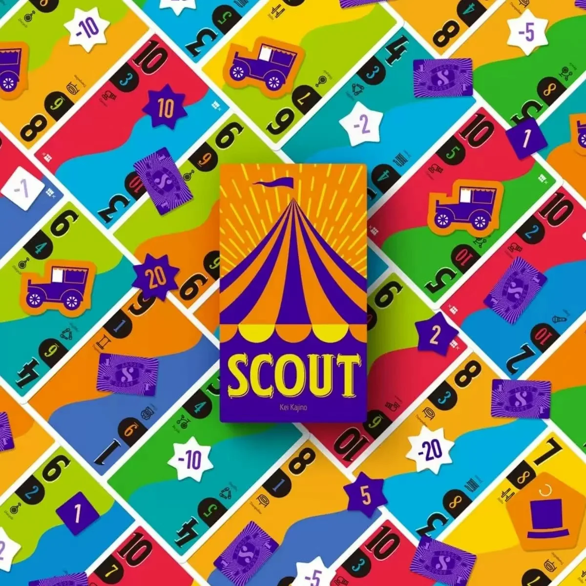 Jogo de cartas Scout Jogo de tabuleiro Circus Scout Baralho de cartas de pôquer para 2 a 5 pessoas para festa