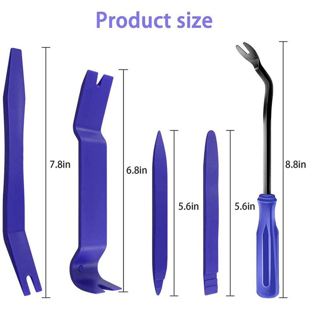 Plastic Auto Dismantle Tools Kit Car Radio Door Clip Panel Trim Dash Audio Removal Installer Pry Kit Refit Set