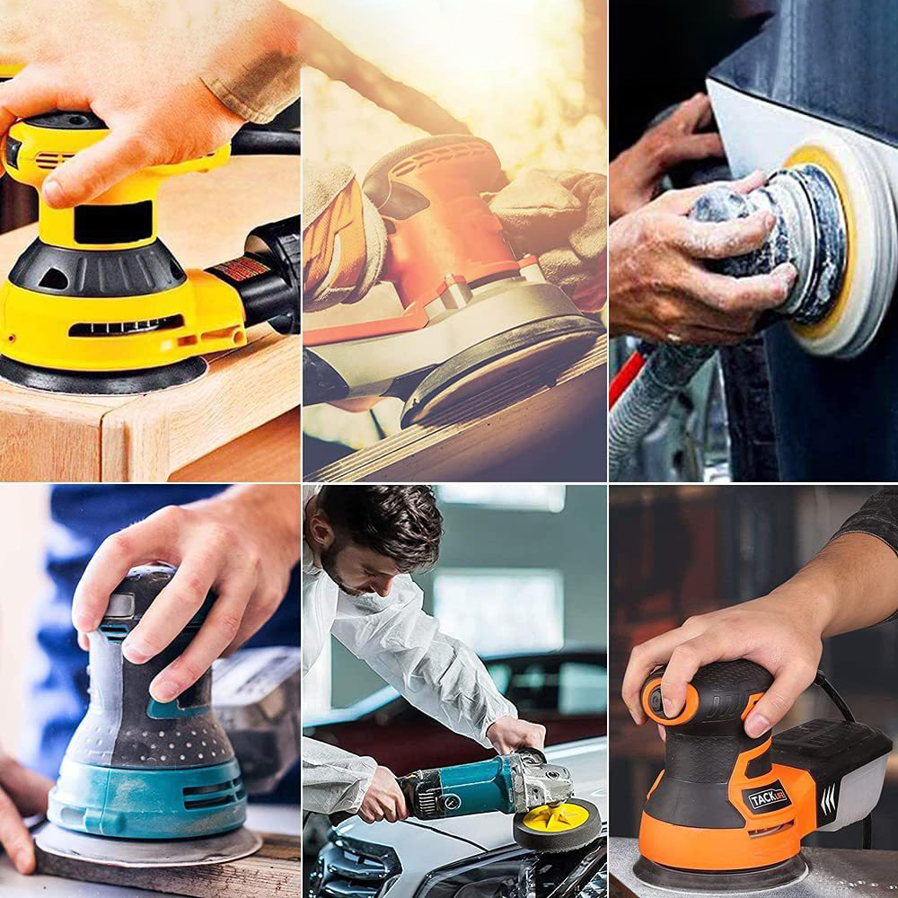 3 4 5 6 7 polegadas conjunto de papel de lixa 100-125-150-180mm 40-60-80-120-2000 grade de metal polido carpintaria ferramentas abrasivas acessórios