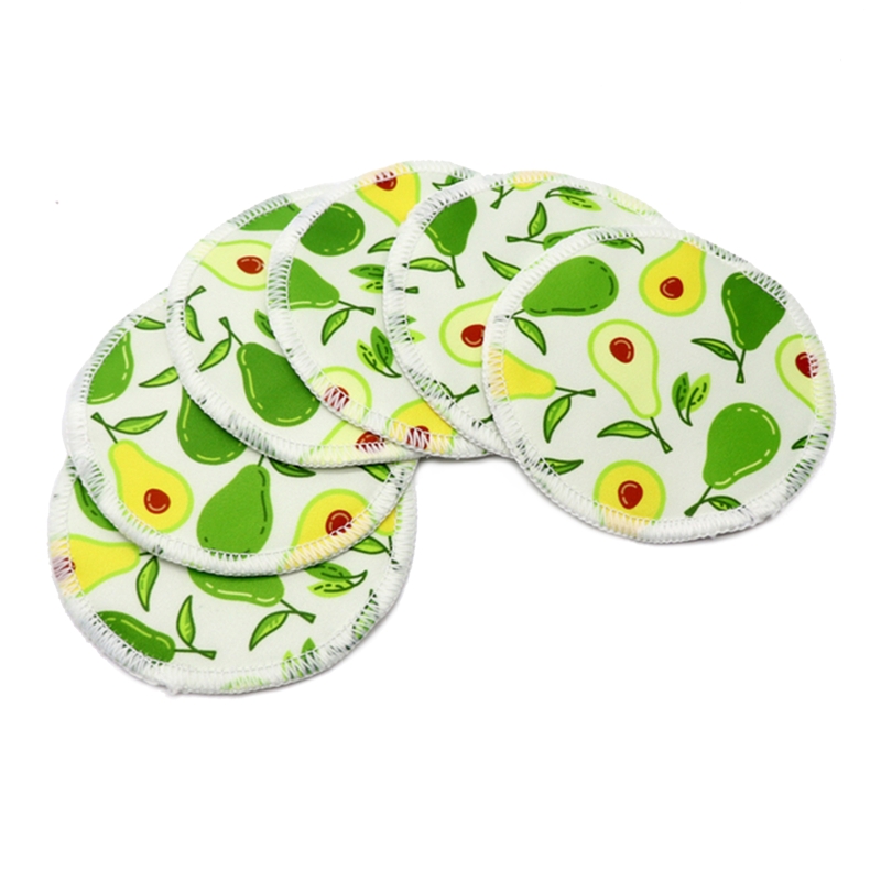 แผ่นรองนม6ชิ้น/เซ็ตแผ่นซับน้ำนมสำหรับแม่แผ่นรองให้อาหารกันน้ำใช้ซ้ำได้