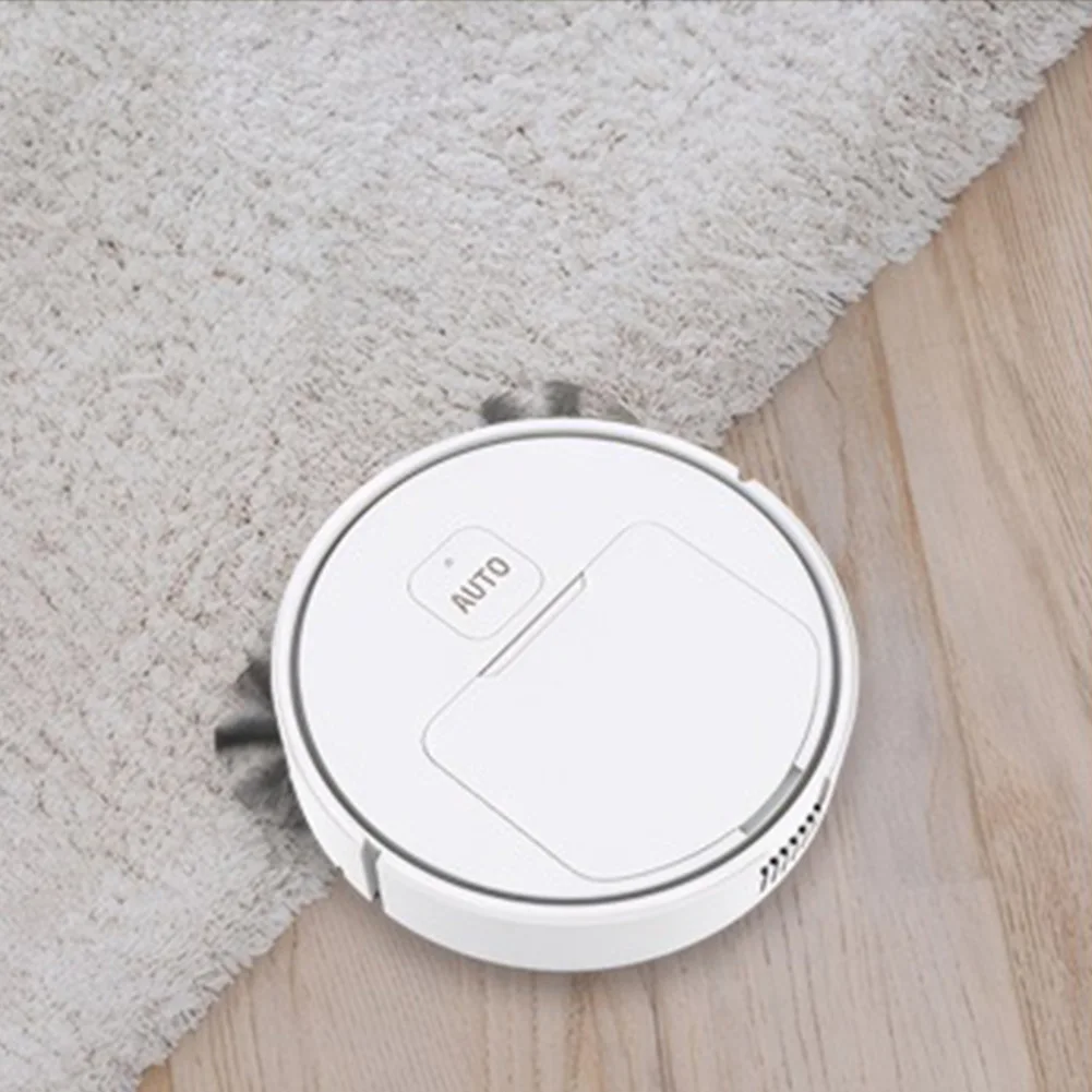 Robot aspirador 3 en 1 recargable por USB, navegación inteligente para evitar objetos, limpieza automática, máquina barredora