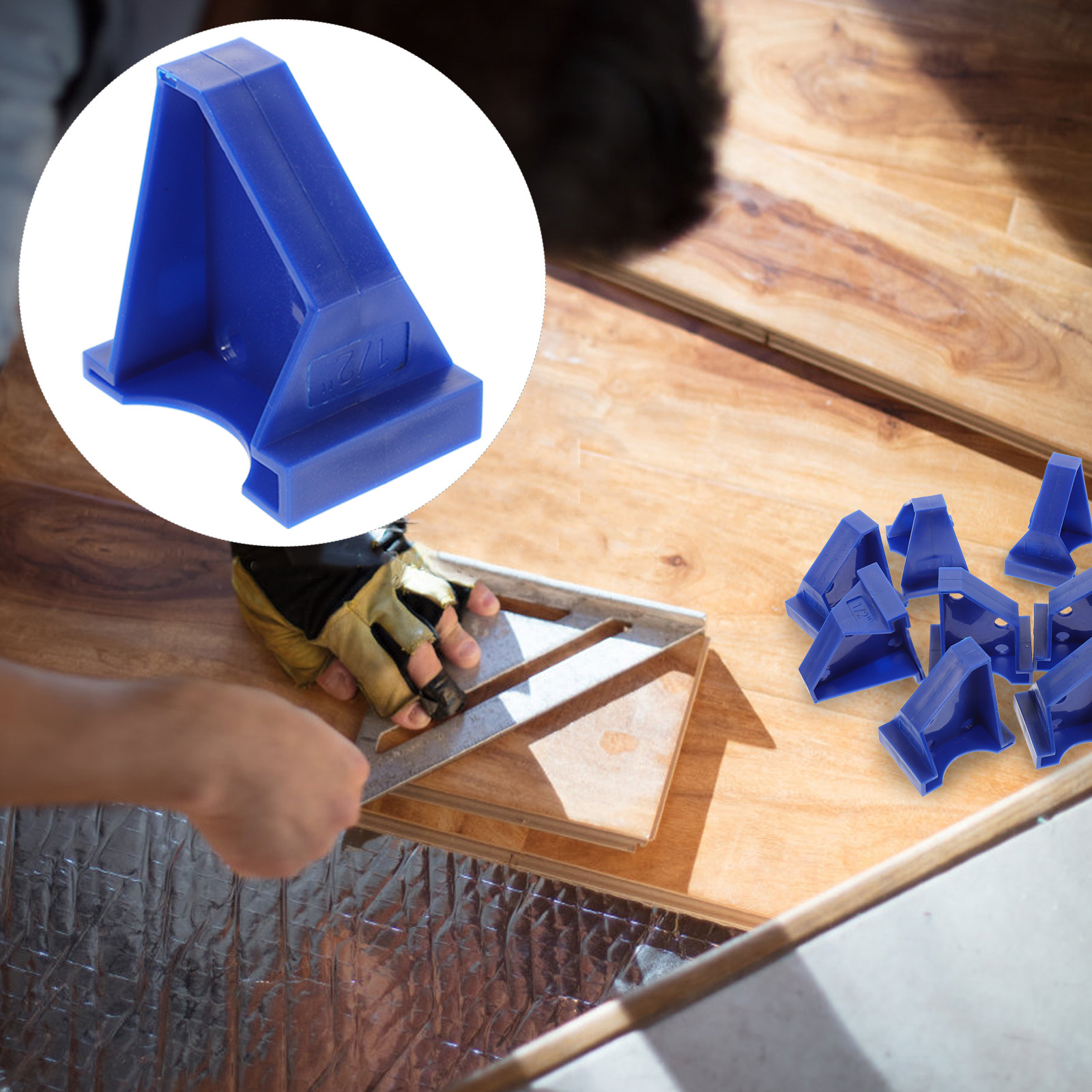 20pcs Flooring Spacers for Laminate Wood Installation Kits Durable PP Reusable Vinyl Plank Tools Floor