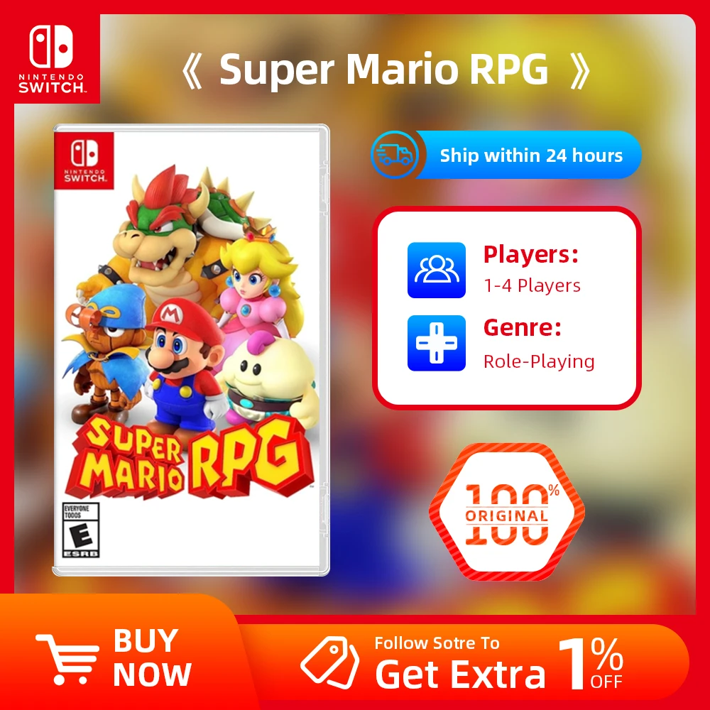 Nintendo Switch Game Deals - Super Mario RPG-Spiele physische Patrone Unterstützung TV Tabletop Handheld-Modus
