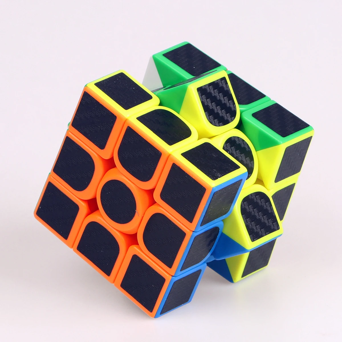 Cube 3x3x3 en Fiber de carbone, Puzzle anti-Stress, éducation professionnelle, compétition de vitesse lisse, jouet pour enfants, cadeaux