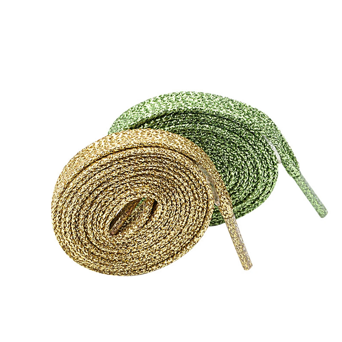 1 paio di lacci per scarpe da ginnastica piatti scintillanti metallizzati lucidi glitterati, lacci per scarpe, lacci piatti perlati