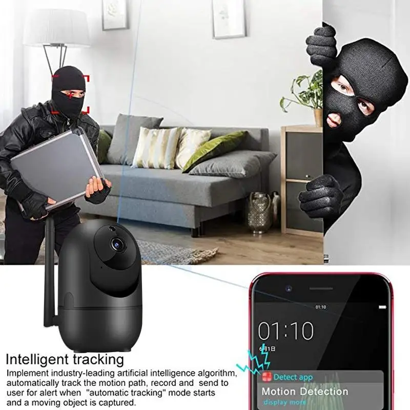 Telecamera IP Wifi YCC365 Plus Smart Home Telecamera di sorveglianza HD 1620P Monitoraggio automatico Visione notturna Telecamera di sicurezza interna wireless