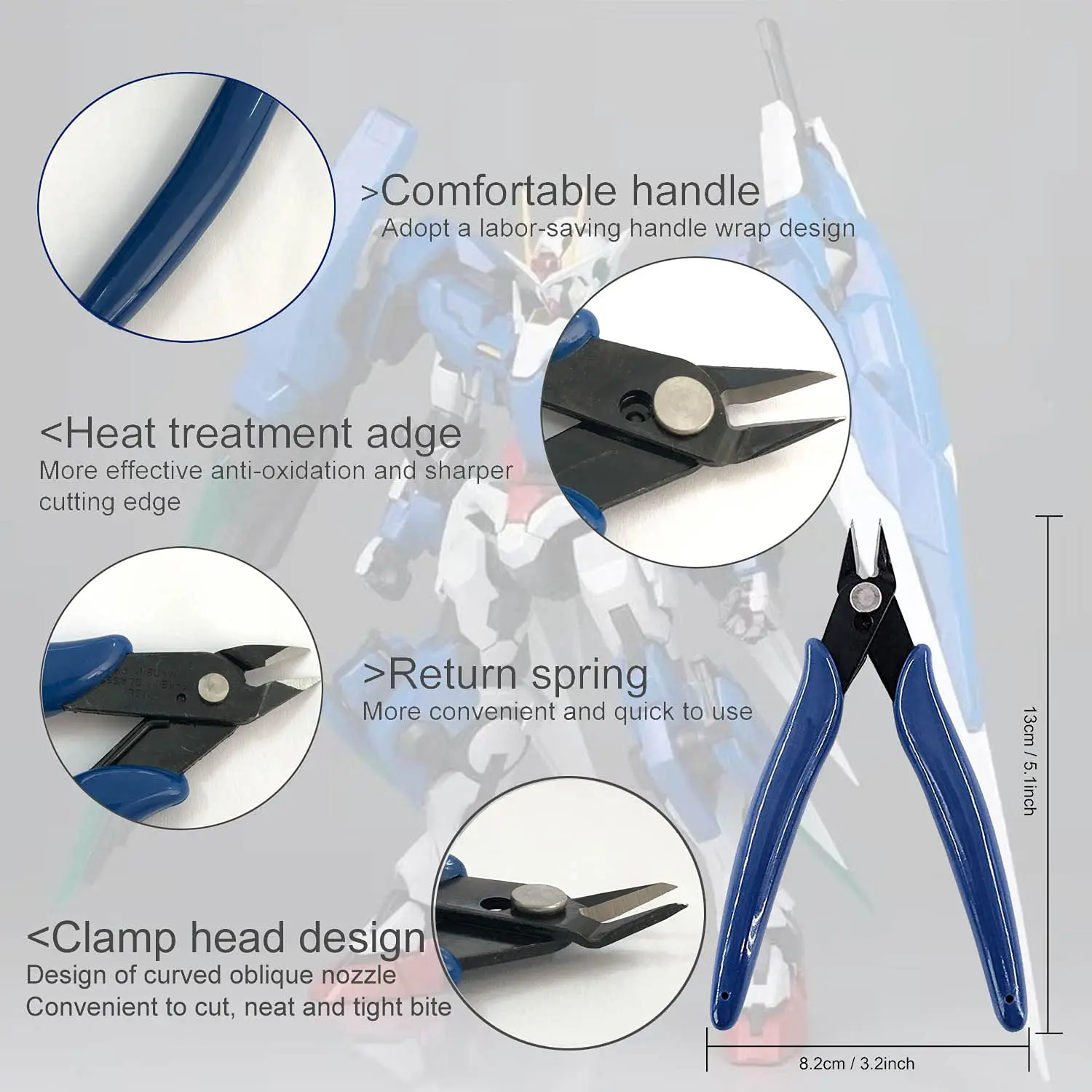 Creality Kit de ferramentas para impressora 3D Conjunto/remoção/acabamento/corte de filamento Acessórios para impressora 3D para limpeza, acabamento e corte