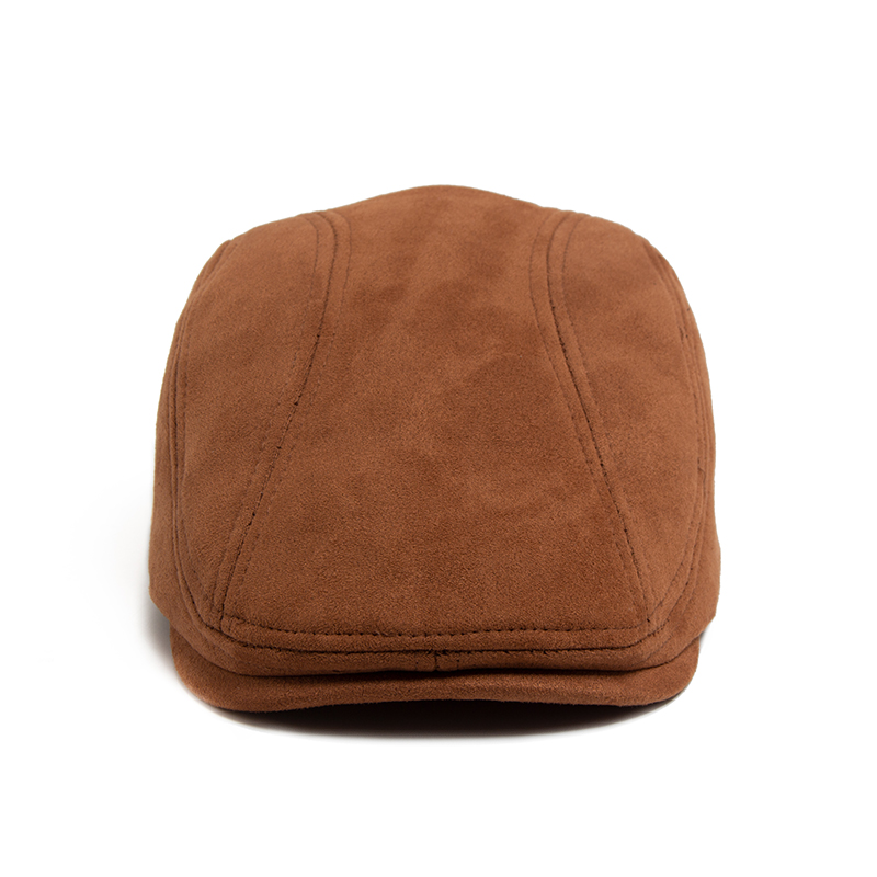 Ante nuevo Otoño Invierno boina moda Vintage hombres mujeres vendedor de periódicos sombrero Casual gorra con visera plana boinas para 54-58cm cabeza circunferencia Ferencia