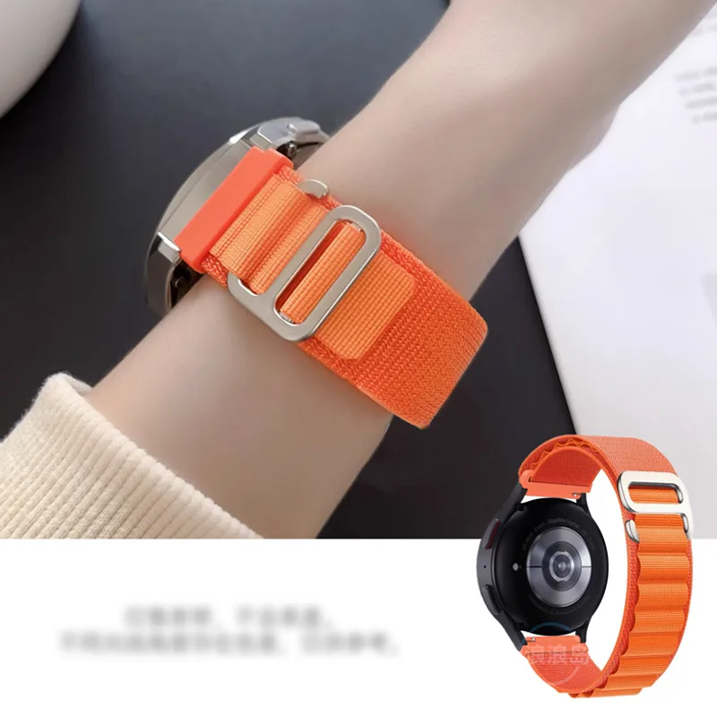 Cinturino per orologio da 20 mm Alpine Loop per Samsung Galaxy Watch 6-4-Classic-5-Pro-Active 2 40mm 44mm braccialetto sportivo 22mm cinturino Huawei GT 2
