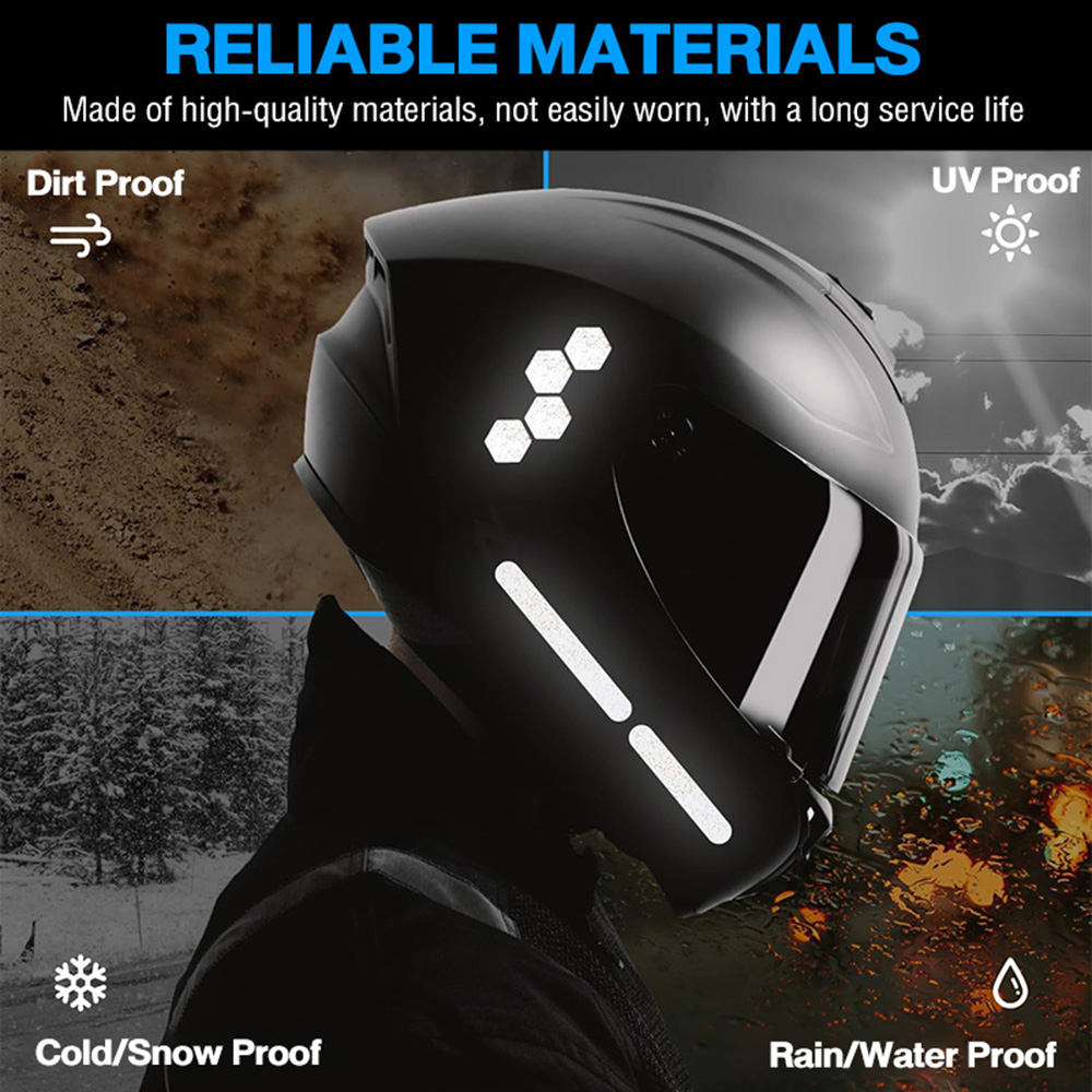 1 Juego de pegatinas reflectantes de advertencia para casco, accesorios de conducción de seguridad nocturna, pegatina decorativa fluorescente, calcomanía para bicicleta, Moto y coche