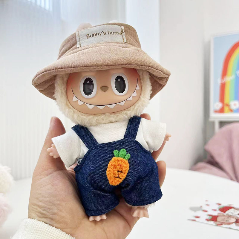 17cm Śliczne Mini Pluszowe Ubrania Dla Lalek Akcesoria Do Korea Kpop Exo Labubu Idol Lalki Sweter Bluza Odzież DIY Prezent Dla Dziecka