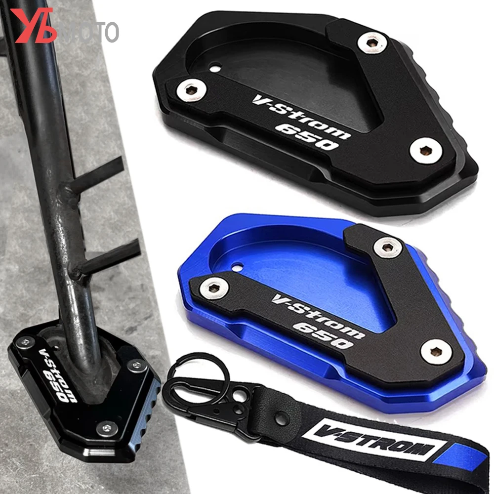 Para Suzuki vstrom 650 DL650 650XT v-strom 650 xt vstrom650 dl 650 2004-2024 2014 accesorios de motocicleta almohadilla de extensión de soporte lateral