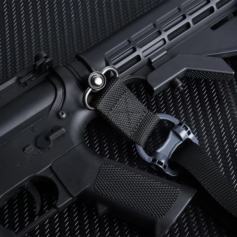 Eslinga ajustable para Rifle MS4, correa de Metal QD, nailon táctico giratorio, arma de 2 puntos, liberación multimisión, acceso de caza Airsoft