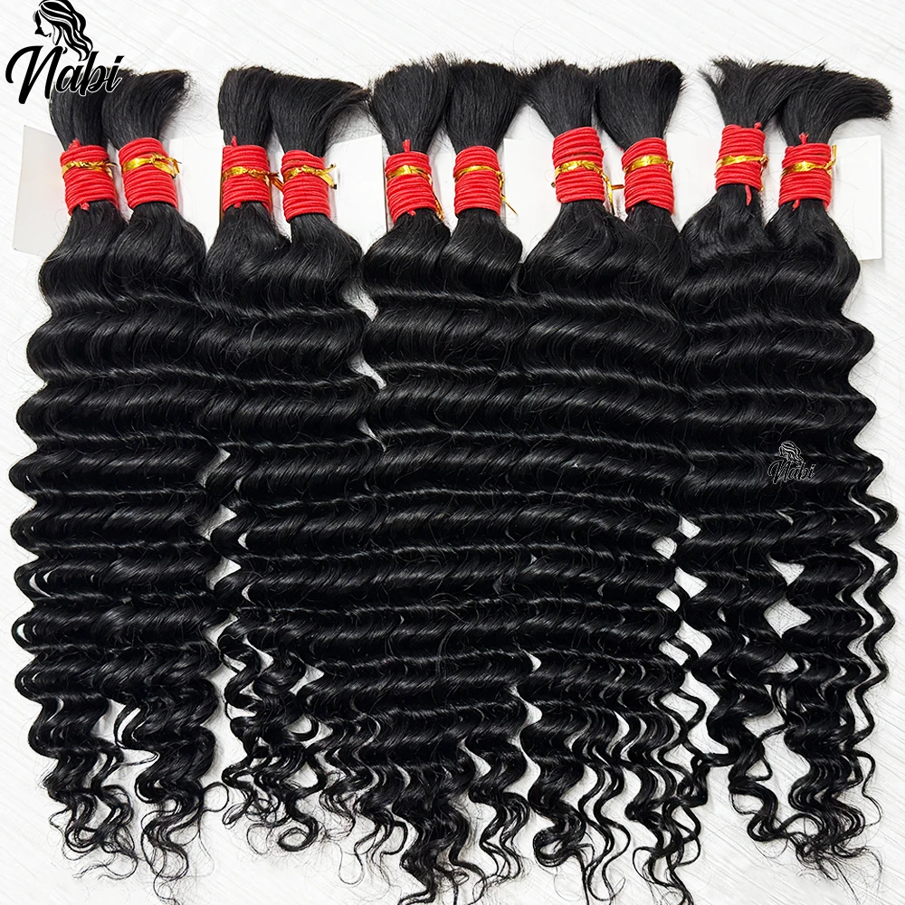 Nabi Boho braids เปียเส้นผมมนุษย์ผมเปียผมเปียแบบไม่เวฟบราซิลเลี่ยนเส้นผมมนุษย์เพิ่มใน locs สำหรับเทพธิดา braids