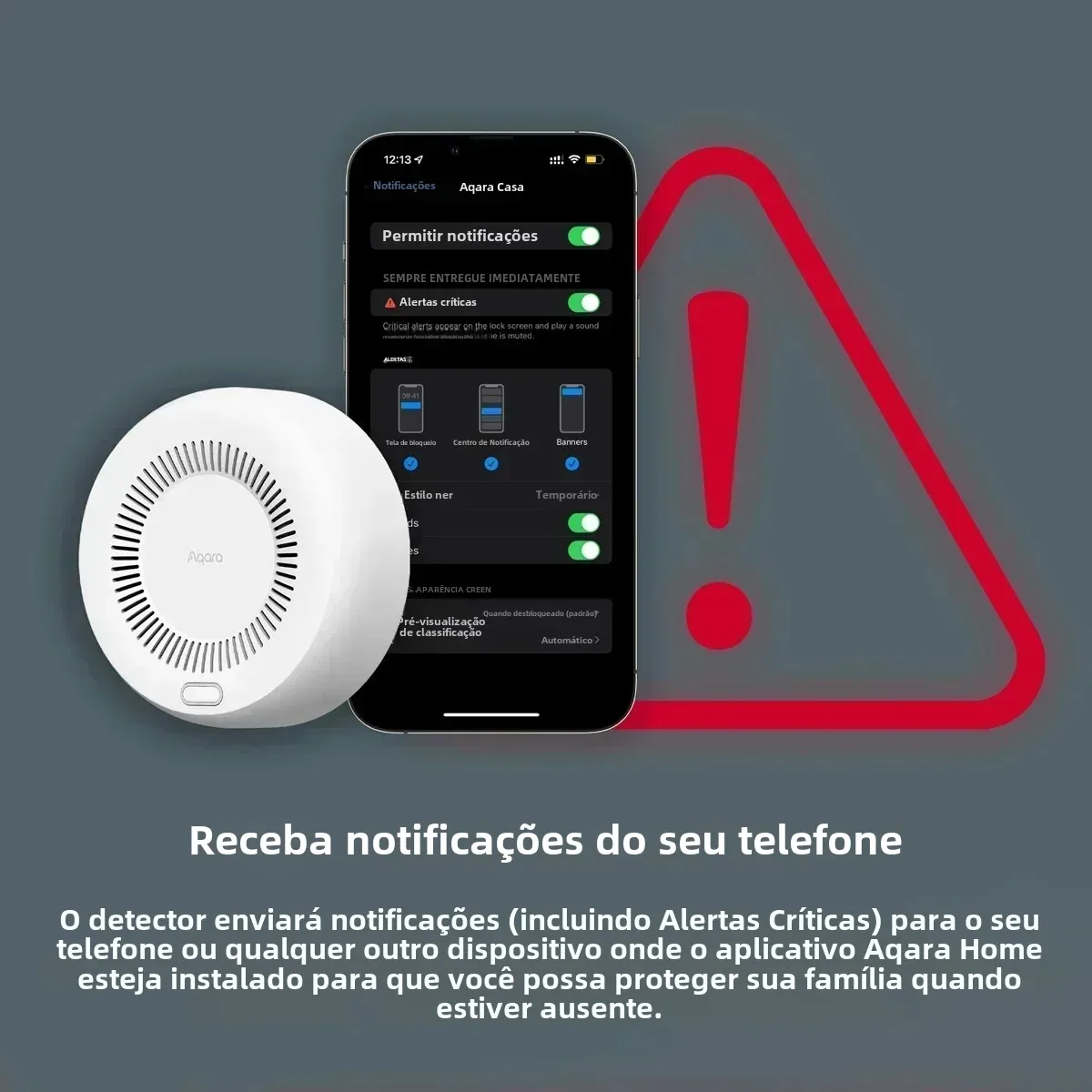 Aqara detector de fumaça sensor detector de gás natural zigbee 3.0 monitor alarme incêndio alerta sonoro assistente casa app trabalho com homekit