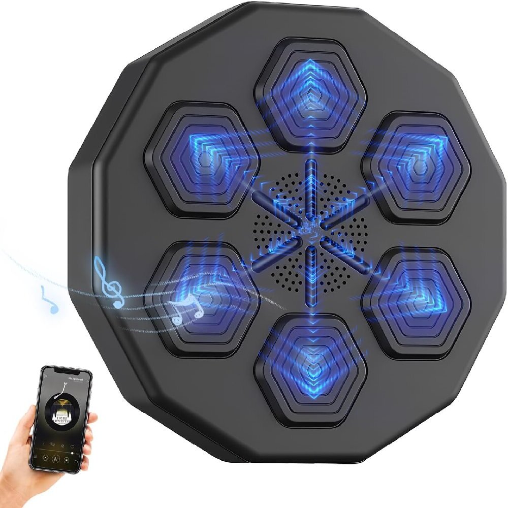 MAIBAO 성인용 음악 복싱 타겟 훈련 기계, 벽걸이 트레이너 킥 패드, 장갑 포함