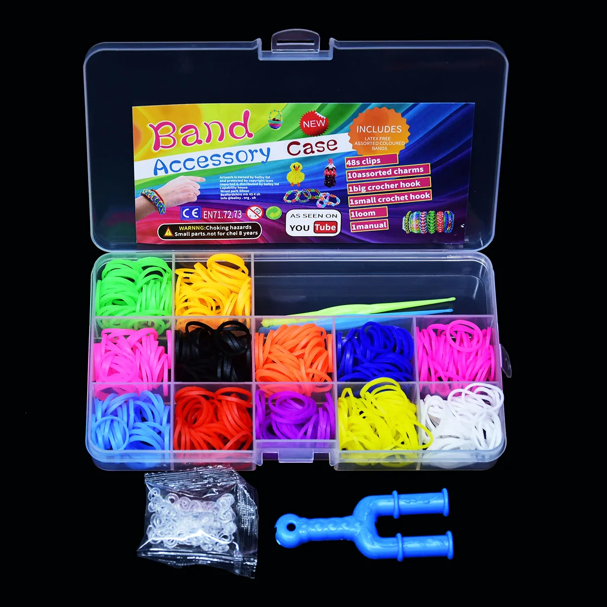 ยางยืดหยุ่น DIY ชุดเครื่องมือที่มีสีสันสานสร้อยข้อมือหัตถกรรมชุดสาวของขวัญของเล่นเด็กสําหรับเด็ก 7 8 10 ปี