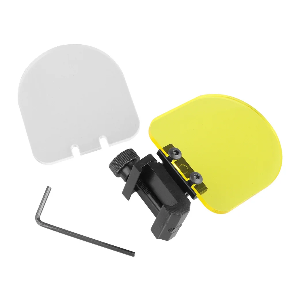 Tattico Flip Up 20mm Scope Mount Trasparente Antiproiettile Copriobiettivo Airsoft Cannocchiale Red Dot Sight Accessori
