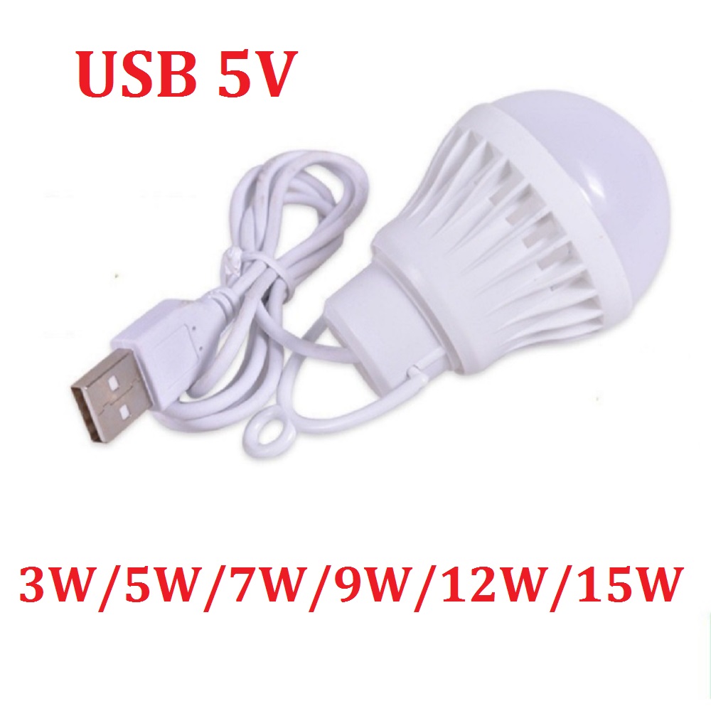 USB-lamp LED draagbare campinglamp Minilamp 5V Power Book Lights Student Learning Desk Reading Wandelen Tent Reizen Werk