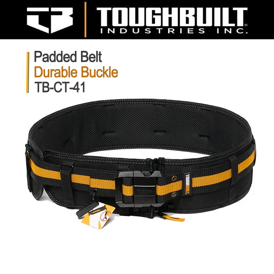 TOUGHBUILT Padded Belt Heavy Duty Buckle / Back Support Suitable for Waist Bag Clip Tech Hubs (3 Pcs) TB-CT-41/ TB-CT-150