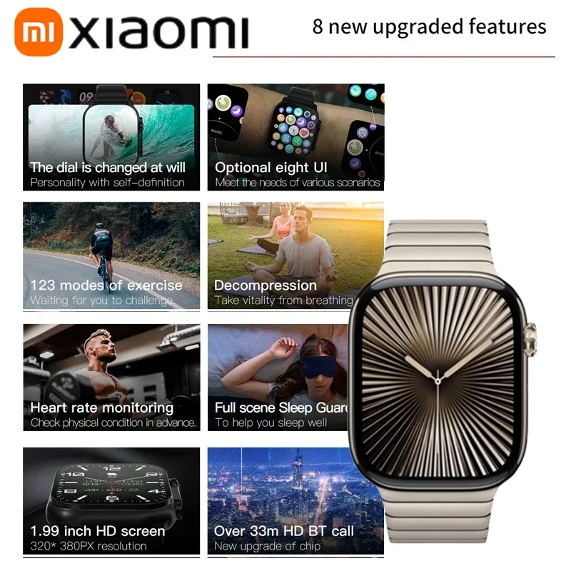 Смарт-часы Xiaomi C10 Pro, новые водонепроницаемые NFC для мужчин и женщин, GPS-трек, Bluetooth-вызов, BT, музыкальные игры, умные часы с беспроводной зарядкой