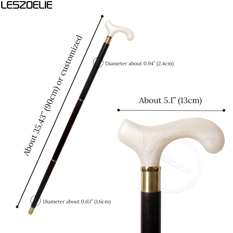 หรูหราเรซิ่นจับแอฟริกันไม้เดิน Stick ผู้ชายตกแต่ง Cane ผู้หญิงแฟชั่น Elegant Walking Stick Vintage Walking Canes