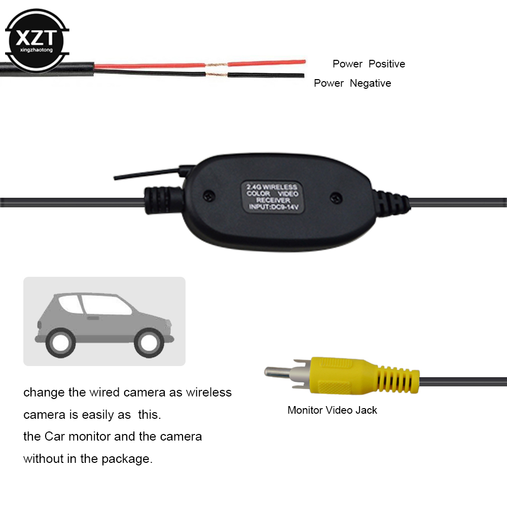 Mới Nhất Camera Quan Sát Phía Sau Wifi Không Dây Tặng Bộ Van Dây 2.4GHz DC 12V Xe Máy Ảnh Bộ Phát Không Dây/Đầu Thu đảo Ngược Dự Phòng