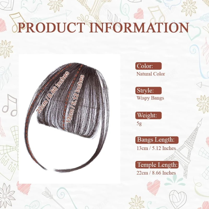 Extensões naturais com clip de cabelo com templos, fofas, invisíveis, curvas, ar, postiços para mulheres, roupas diárias, moda