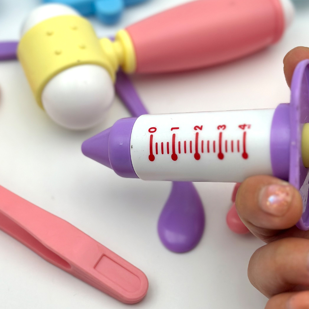 Aleatório 11 pçs crianças aprendendo educacional role play conjunto de plástico crianças fingir jogar casa médico brinquedo