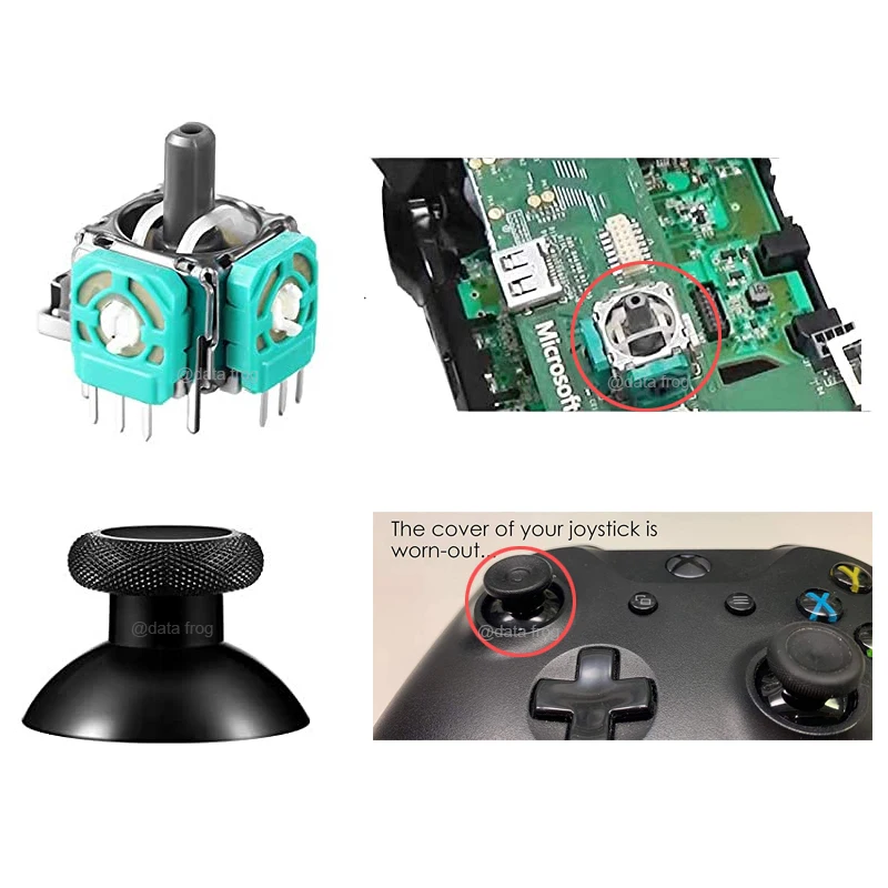 Ersatz-Joystick für Xbox One Control Analog Stick für Xbox Series X/S Controller Bump Reparaturteile Zubehör