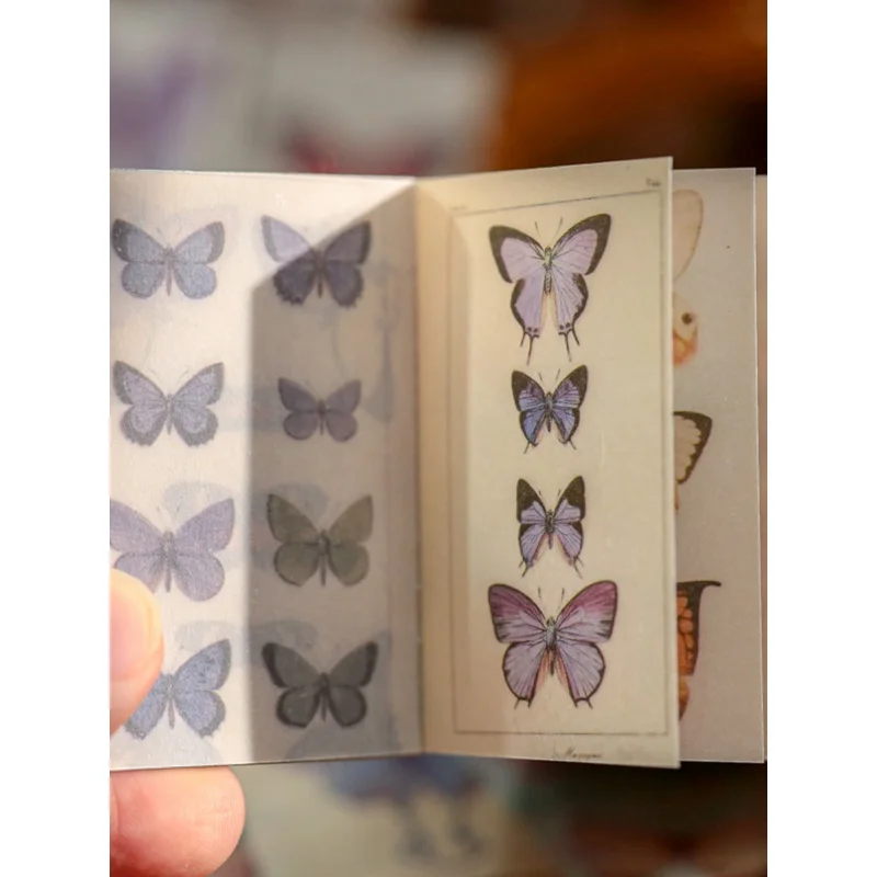 4 Stile 360 fogli/libro Materiale Libro Serie da collezione retrò Ins Fiore Farfalla Semplice Manuale Base Decorazione Carta
