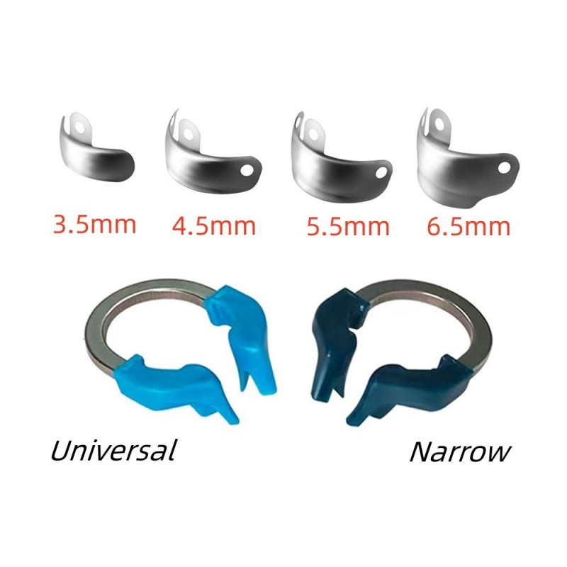 Bandas de matriz Dental, sistema de matriz contorneada seccional, matrices de Metal, abrazadera de matriz, anillo de sujeción de níquel y titanio, herramientas de dentista