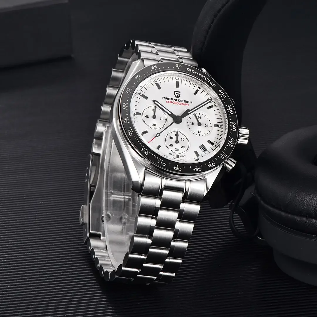 PAGANI DESIGN 2024 nouveau V5 PD1701 montres pour hommes montre à Quartz de luxe hommes Sport vitesse chronographe AR verre saphir 100M étanche