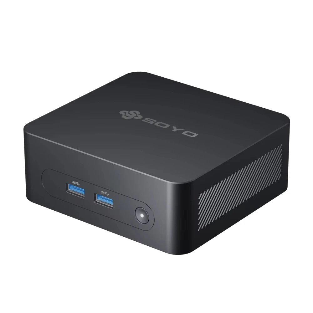 Soyo m2 plus 2 mini pc windows 11 pro intel n100 cpu 16gb ddr4 512gb ssd hdmix2 4k @ 60hz wifi 5 bt 5,0 tragbarer computer