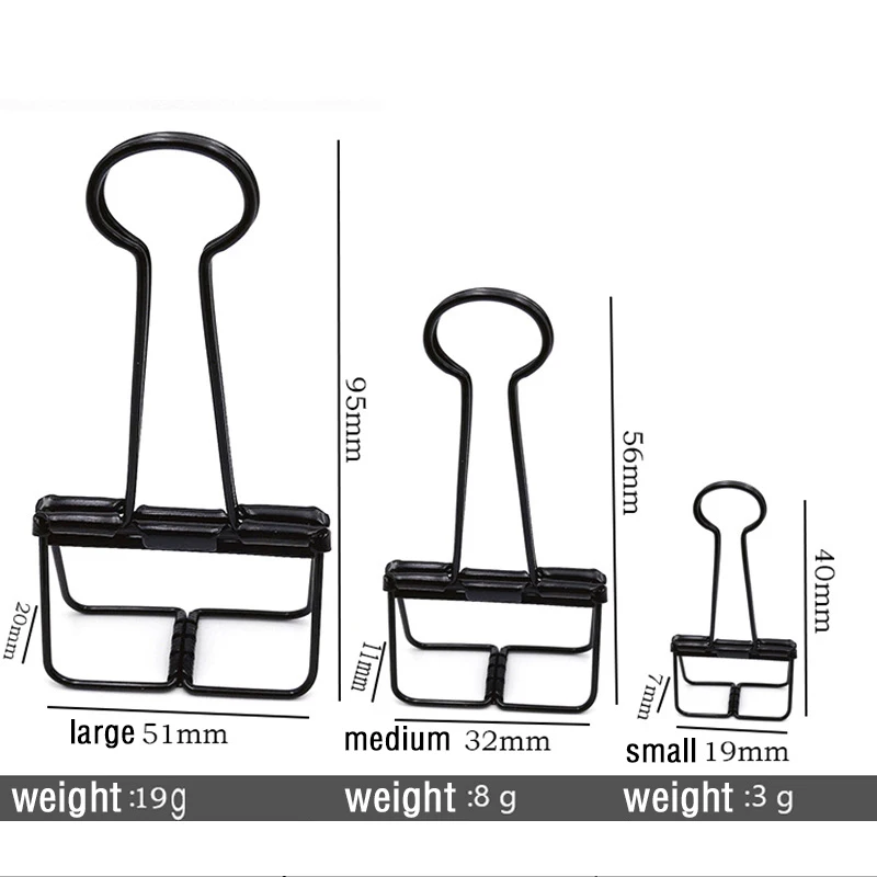 2-10 Pcs 종이 클립 슬리버 로즈 골드 바인더 클립 페이지 홀더 사무실 연구 바인더 클립 사진 클램프 사무실 학교 책상 주최자