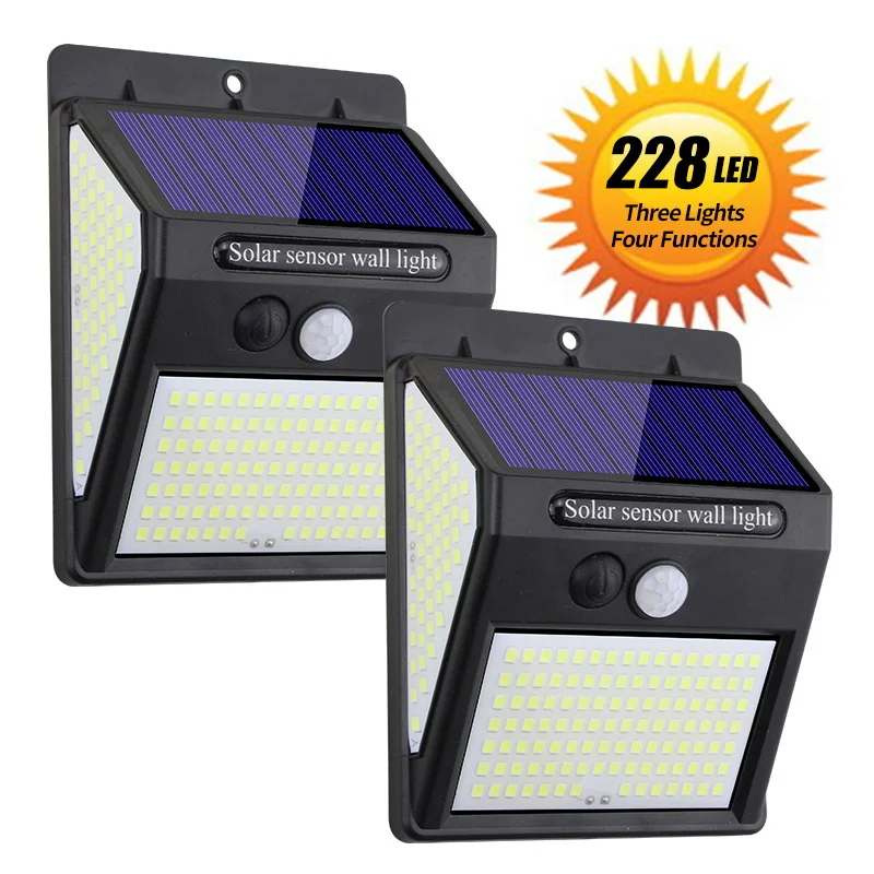 Nueva lámpara Solar multifuncional para decoración exterior, luz Solar IP65, foco alimentado por luz Solar resistente al agua con Sensor de movimiento