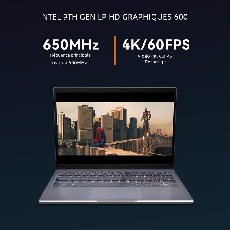 Adreamer-LeoPleNotebook pour étudiants, Notebook Office School, Windows 10, Intel Celeron N4020, 8G, 1T SSD, WiFi PC, 13 pouces