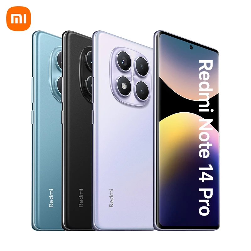 【Marchio+】Xiaomi Redmi Note 14 Pro Smartphone 200MP AI Fotocamera Helio G100-Ultra 6.67" 120Hz Display AMOLED Batteria 5500mAh