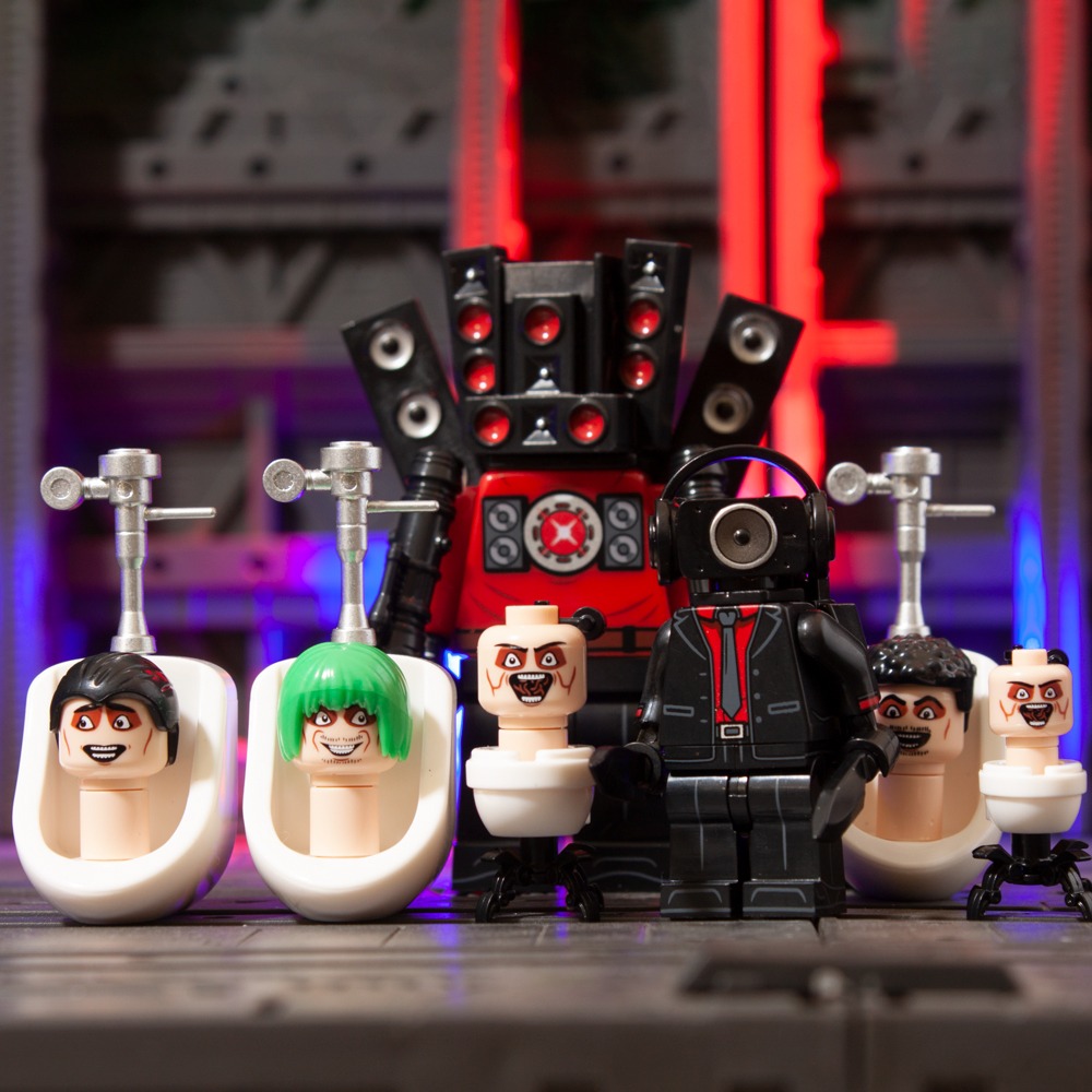 Skibidi トイレマン vs スーパータイタン TV マンビルディングブロック KDL821 K2161 モニタースピーカーサウンドマン子供のおもちゃの誕生日ギフト