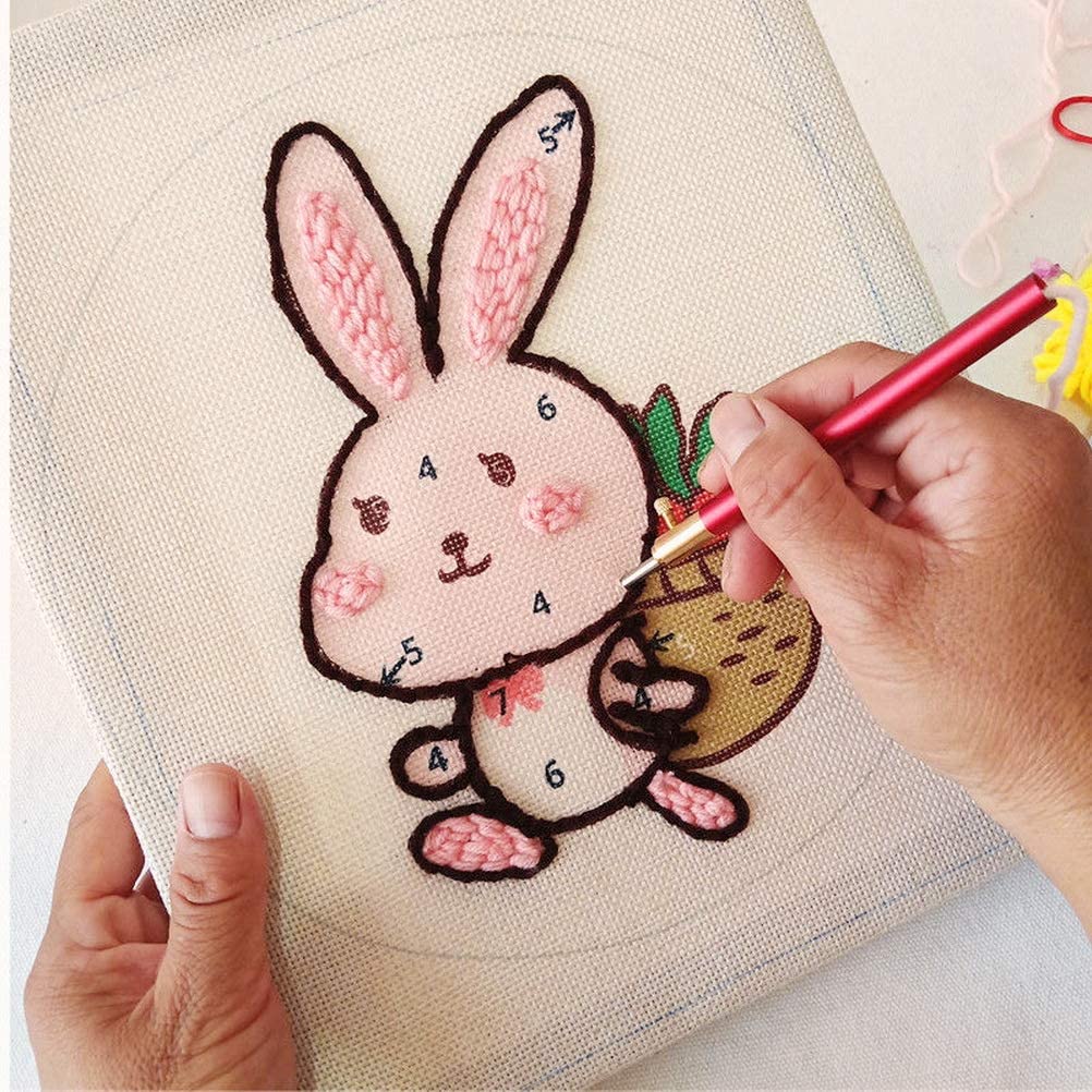 パンチ針布生地、パンチとラグパンチ用の針仕事刺embroidery生地、26.4x19.6"