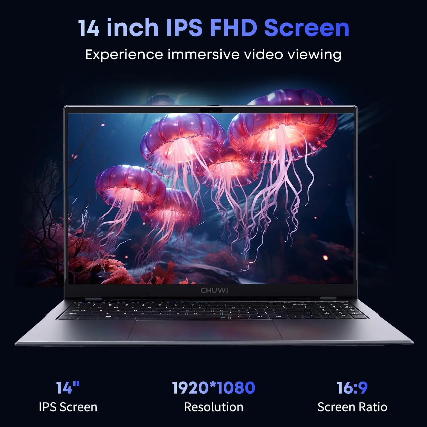 Laptop CHUWI GemiBook XPro 8GB LPDDR5 256GB SSD Intel N100/N150 UHD Graphics 12. generacji 14.1'' FHD 1920*1080 Windows 11 Laptopy
