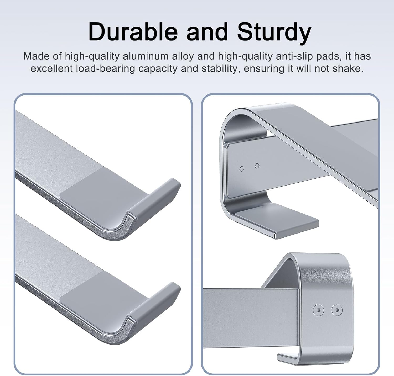 Support de refroidissement pour ordinateur portable en aluminium, pour bureau Macbook Pro Air Dell HP Lenovo, Support pour ordinateur portable, accessoires de Support