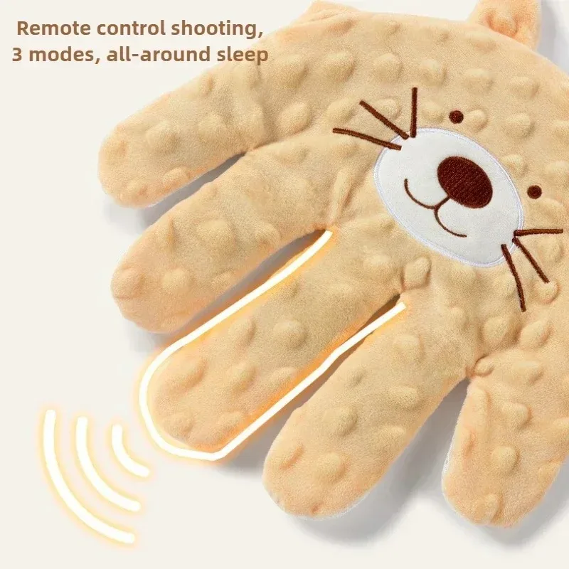 Almohada de palma para bebé recién nacido, ayuda para dormir, palma calmante para bebé, ayuda para dormir, sueño calmante, Control remoto, palma para niños pequeños