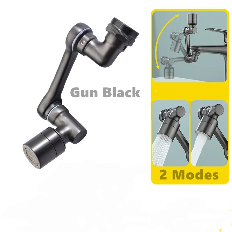 แขนกลสีบรอนซ์เมทัลลิก 1080 °   Faucet Aerator Kitchen Custom Bubbler Expander Universal Rotary Filter หัวฉีด Supercharger