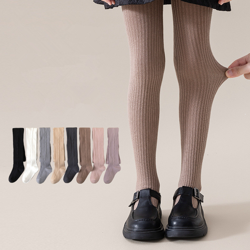 Medias de algodón para niñas de 0 a 12 años, medias de algodón transpirables para primavera, Otoño e Invierno