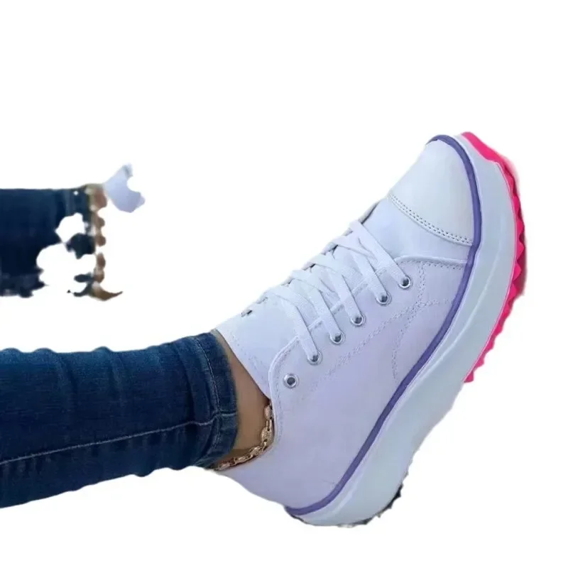 Damen neue lässige Einzels chuhe für Damen Herbst Sommer Rundkopf Leinwand einfarbig niedrig oben große Damenschuhe